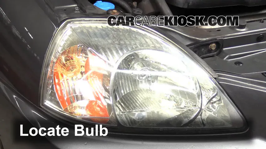 2004 Kia Rio 1.6L 4 Cyl. Lights Headlight (replace bulb)